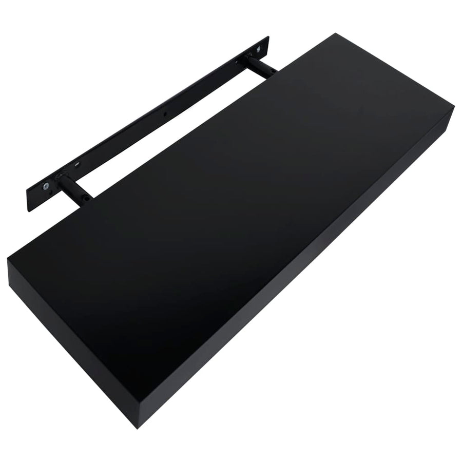 Wandplanken Zwevend 40X0X3,8 Cm Zwart 40 x 20 x 3.8 cm