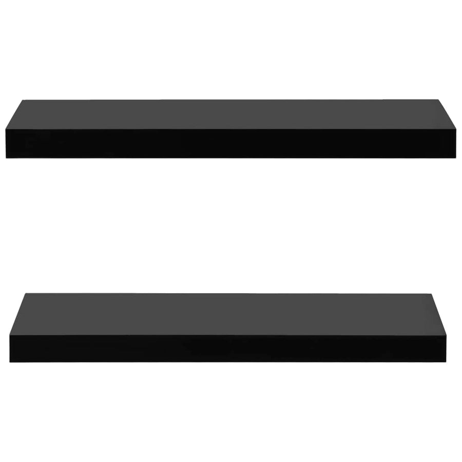 Wandschappen Zwevend 60X0X3,8 Cm Zwart 60 x 20 x 3.8 cm