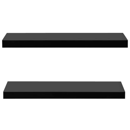 Wandschappen Zwevend 80X0X3,8 Cm Zwart 80 x 20 x 3.8 cm
