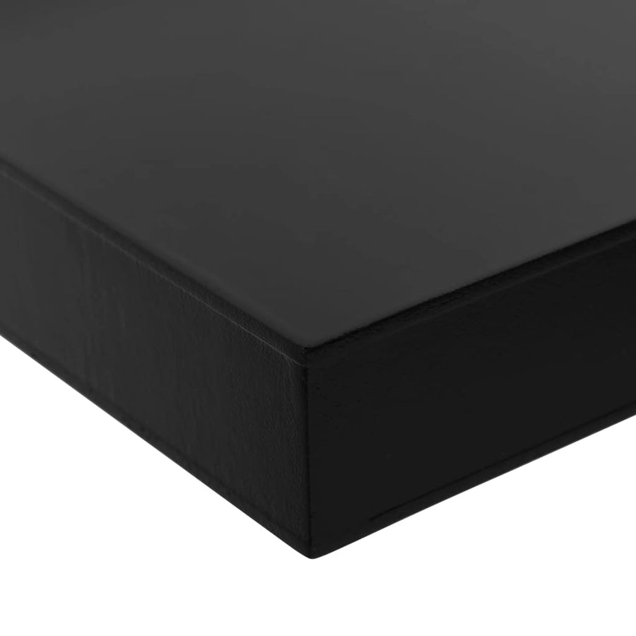 Wandschappen Zwevend 10X0X3,8 Cm Zwart 120 x 20 x 3.8 cm