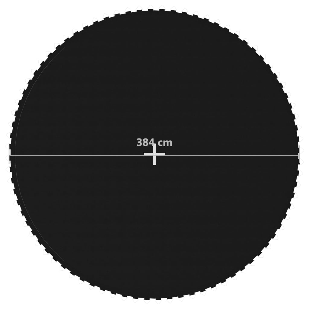 Springmat Voor 14 Feet/4,27 M Ronde Trampoline Stof Zwart 4.27 m
