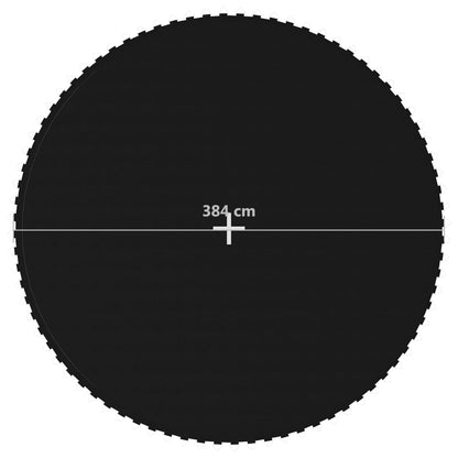 Springmat Voor 14 Feet/4,27 M Ronde Trampoline Stof Zwart 4.27 m
