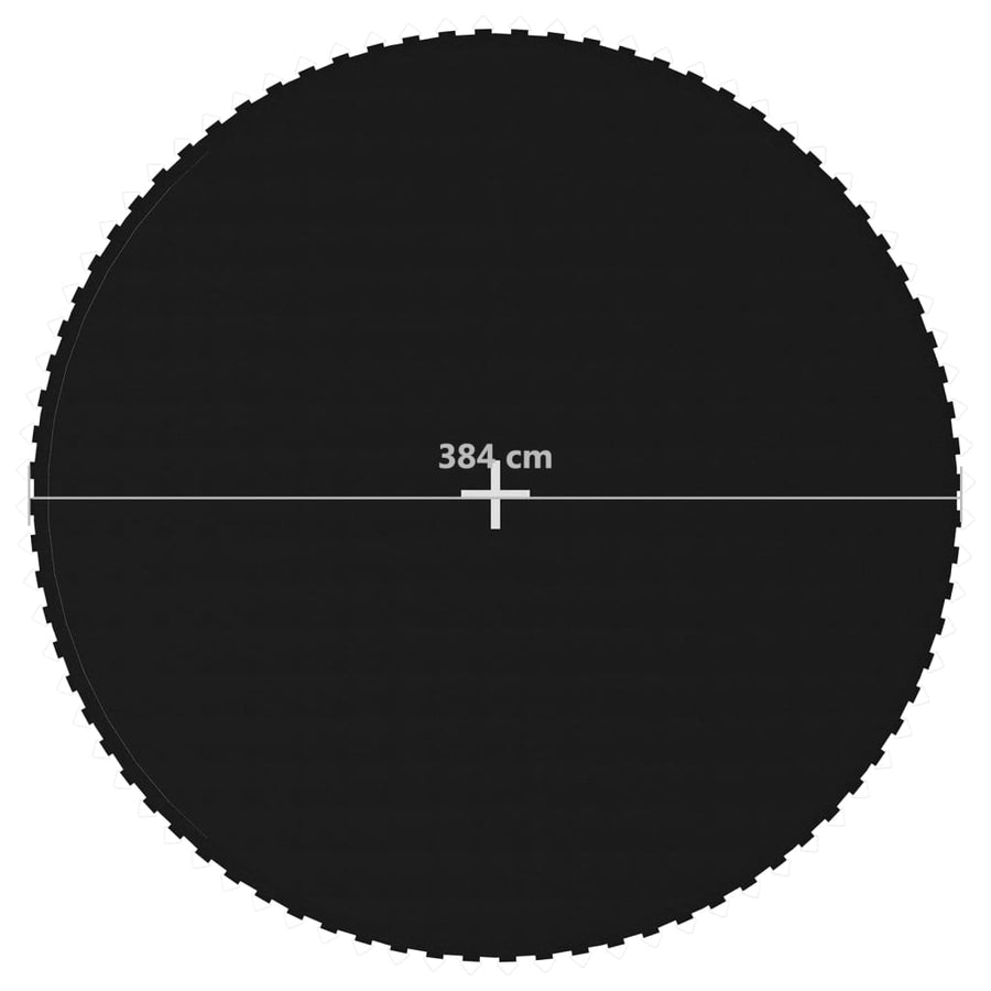 Springmat Voor 14 Feet/4,27 M Ronde Trampoline Stof Zwart 4.27 m
