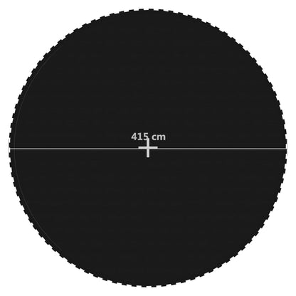 Springmat Voor 15 Feet/4,57 M Ronde Trampoline Stof Zwart 4.57 m