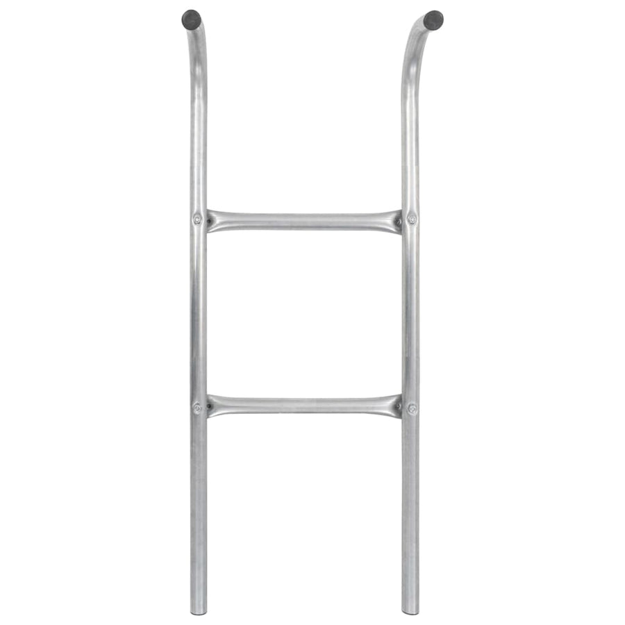Trampolineladder Met 2 Sporten 02,6 Cm Staal Zilverkleurig 102.6 cm