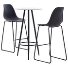 3-piece Bar Set plastic black