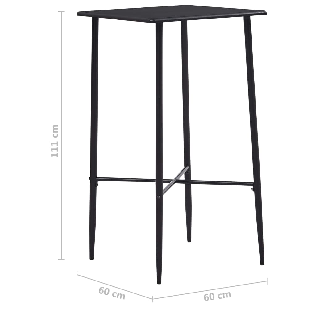 -Delige Barset Stof 3 Donkergrijs