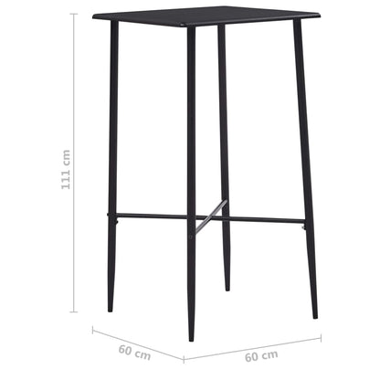 -Delige Barset Stof 3 Donkergrijs