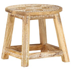 Kruk massief mangohout handgeschilderd 38x38x35 cm