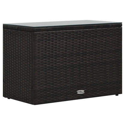 -Delige Loungeset Met Kussens Poly Rattan Bruin