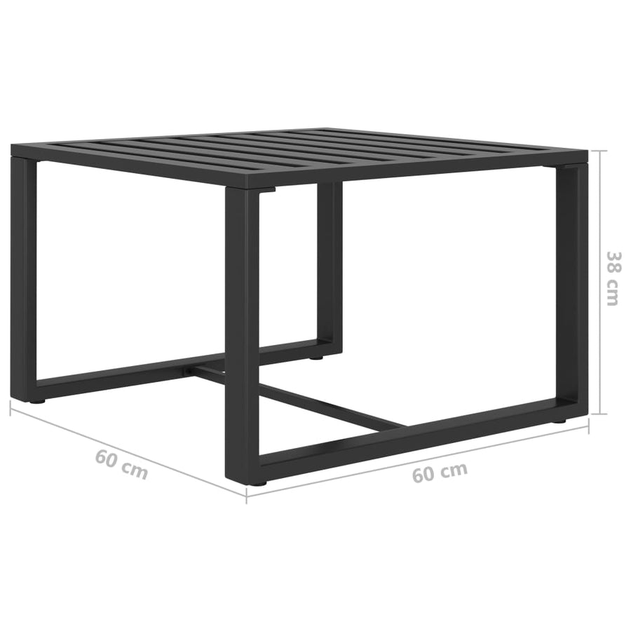 6-Delige Loungeset Met Kussens Aluminium Antraciet 1