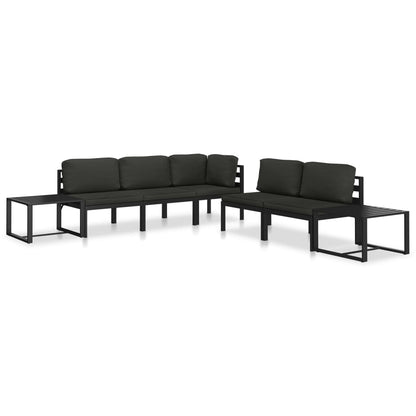 Eenzitsbank Met Kussens Aluminium Antracietkleurig 1