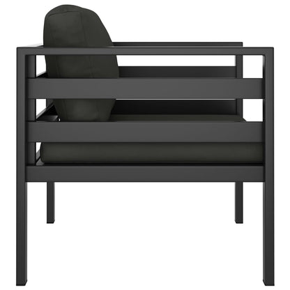 Eenzitsbank Met Kussens Aluminium Antracietkleurig 1