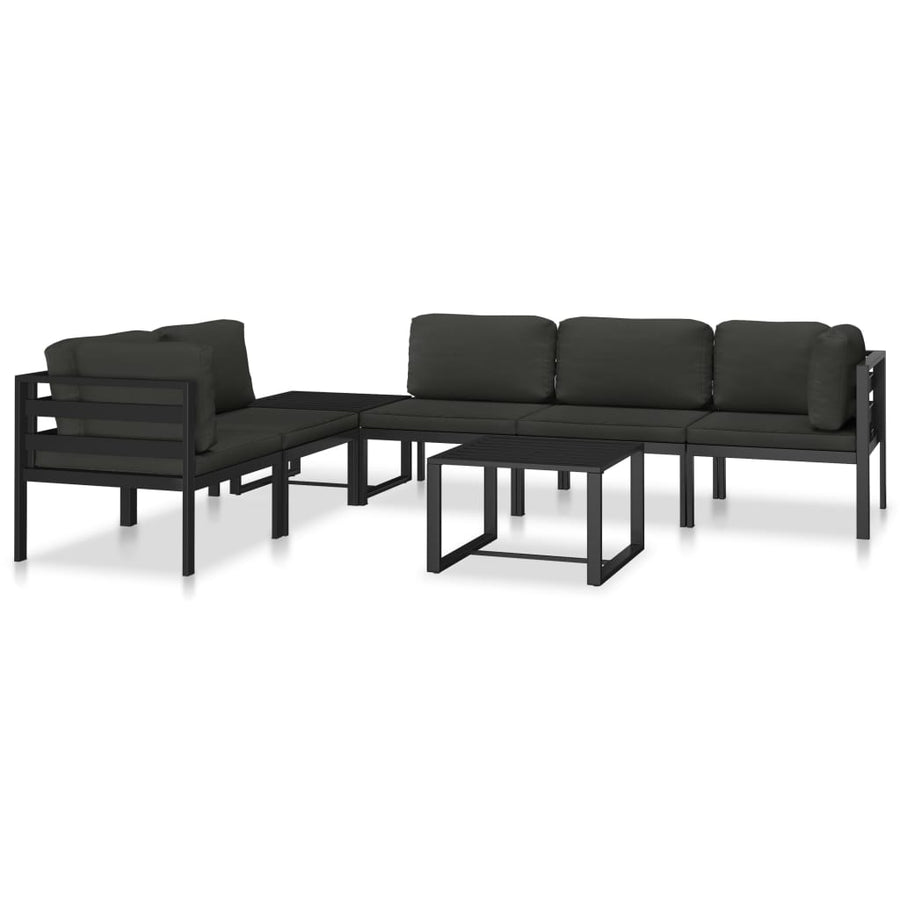 Eenzitsbank Met Kussens Aluminium Antracietkleurig 1