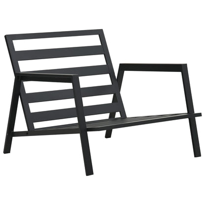 5-Delige Loungeset Met Kussens Aluminium Donkergrijs