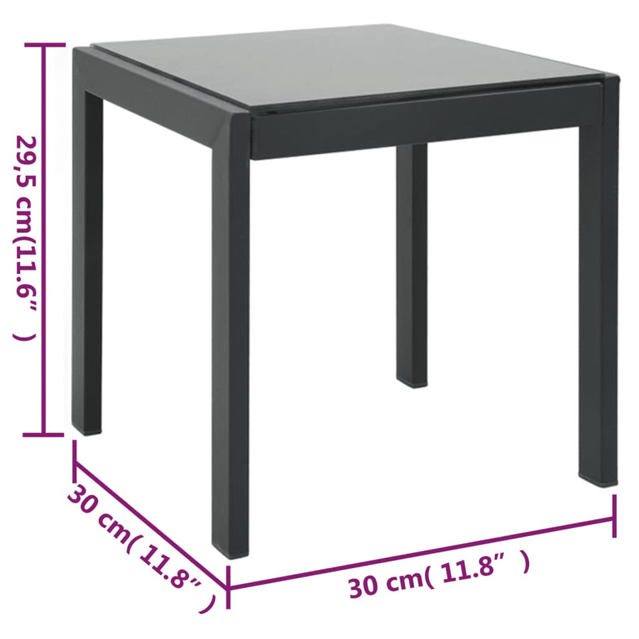 Ligbedden 2 St Met Tafel Textileen En Staal