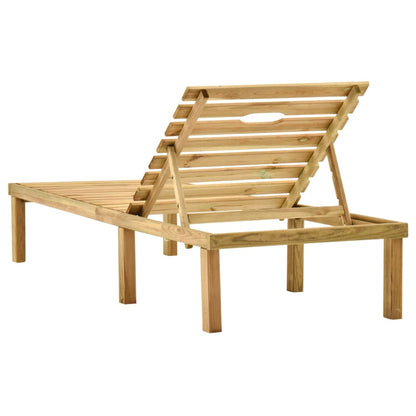 Ligbed Geïmpregneerd Grenenhout Zonder tafel