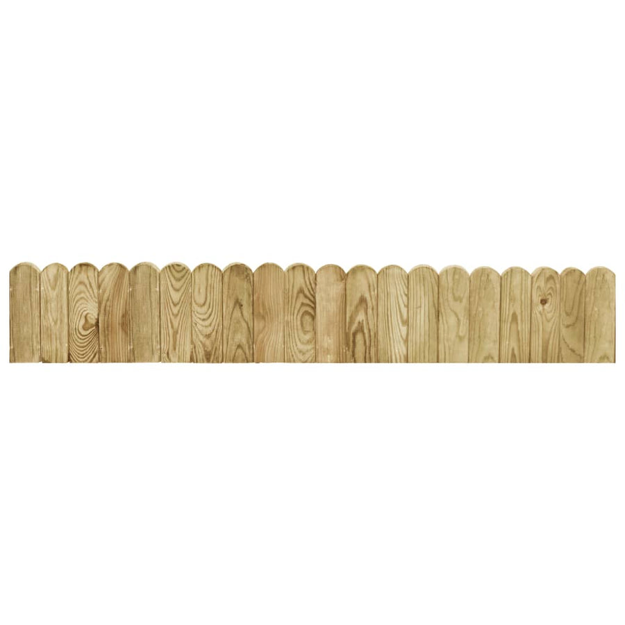 Gazonrand 120 cm geïmpregneerd grenenhout groen Groen