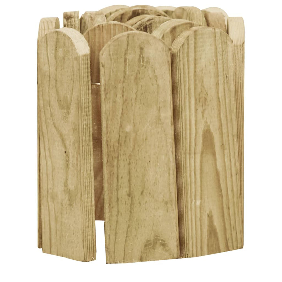 Gazonrand 120 cm geïmpregneerd grenenhout groen Groen