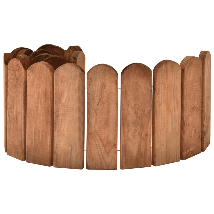 Gazonrand 120 cm geïmpregneerd grenenhout bruin Bruin