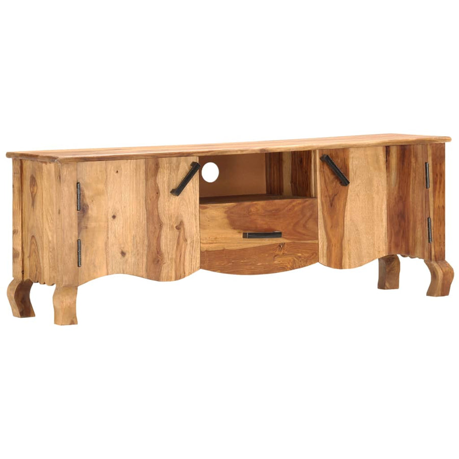Tv-Meubel 115X30X42 Cm Massief Acaciahout