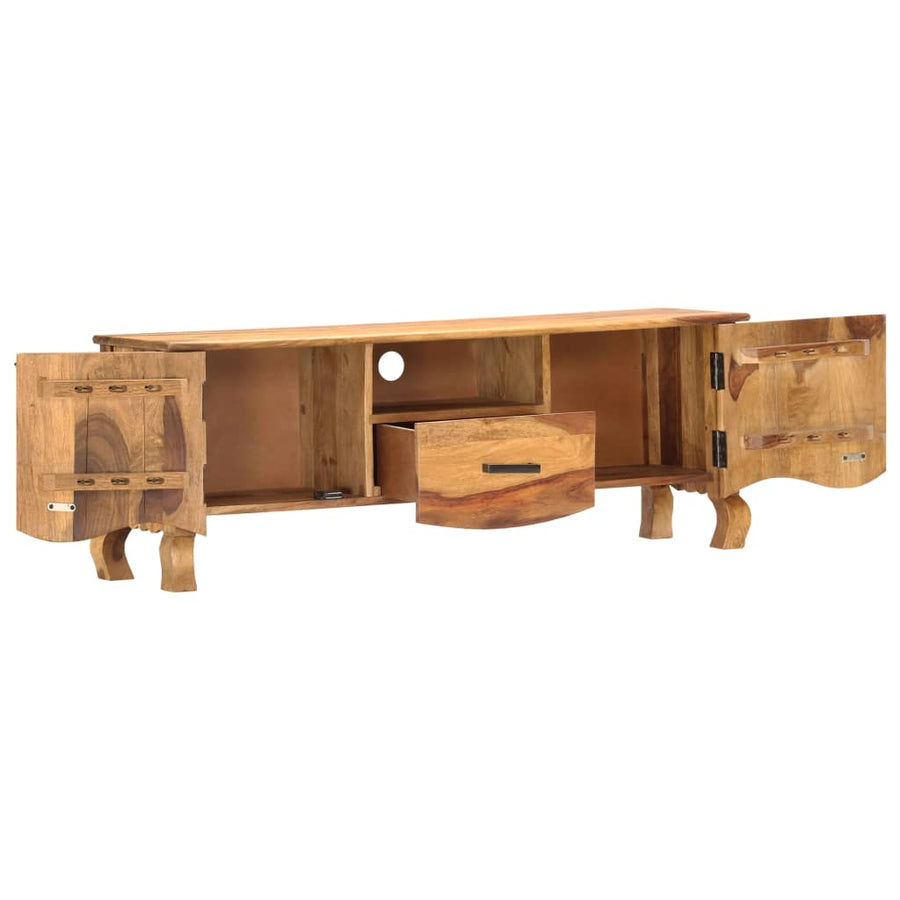 Tv-Meubel 115X30X42 Cm Massief Acaciahout
