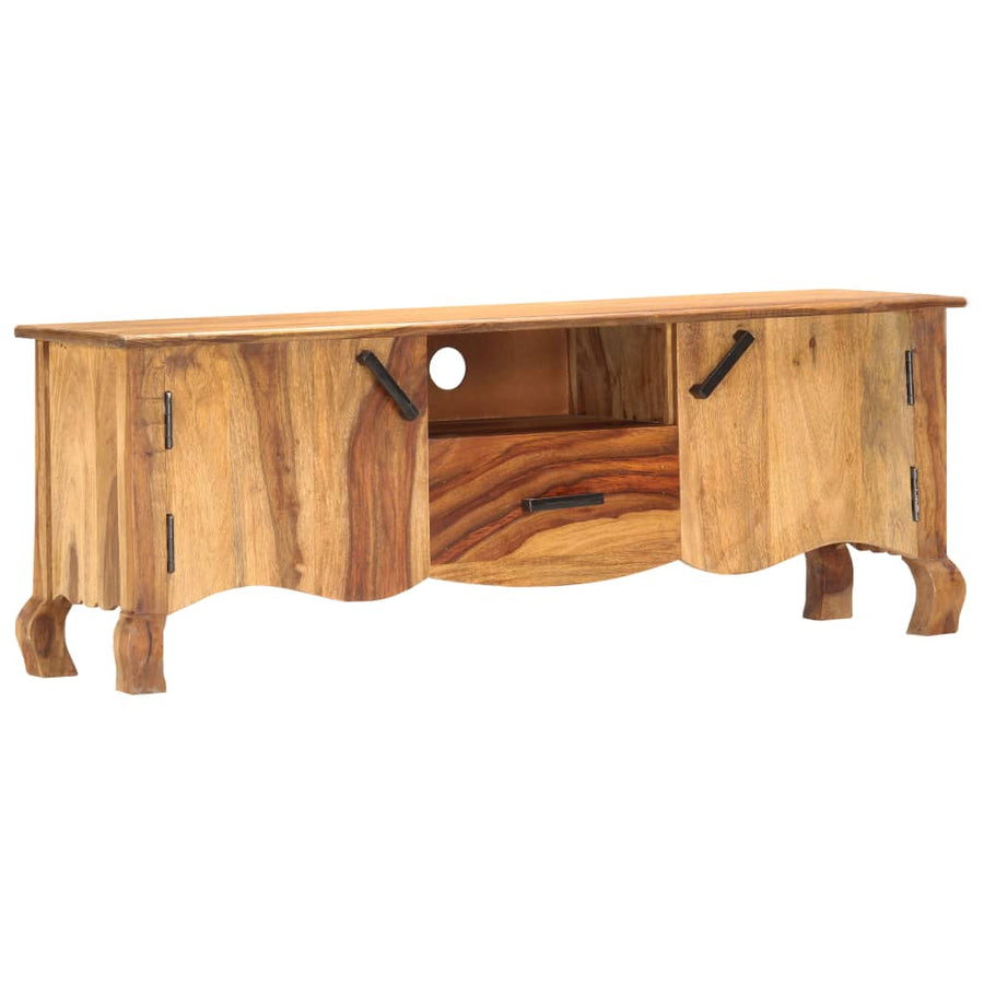 Tv-Meubel 115X30X42 Cm Massief Acaciahout