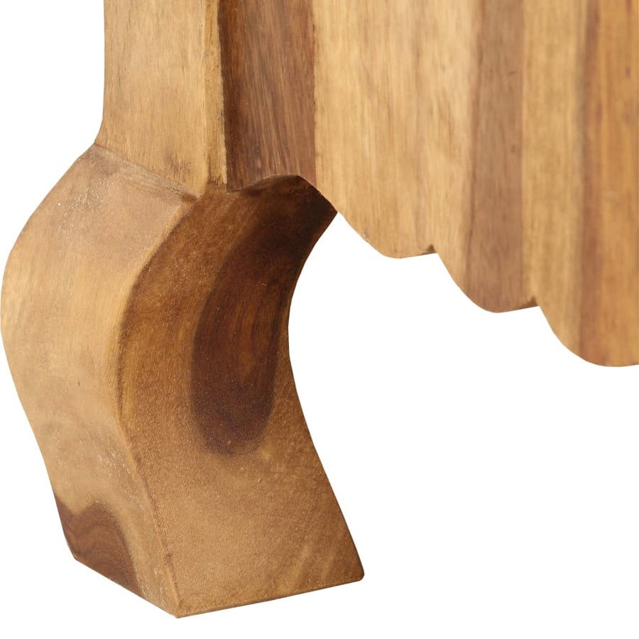 Tv-Meubel 115X30X42 Cm Massief Acaciahout