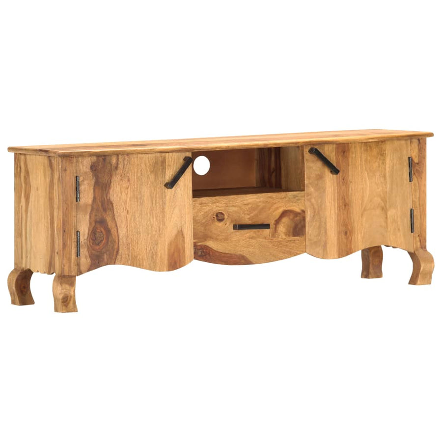 Tv-Meubel 115X30X42 Cm Massief Acaciahout