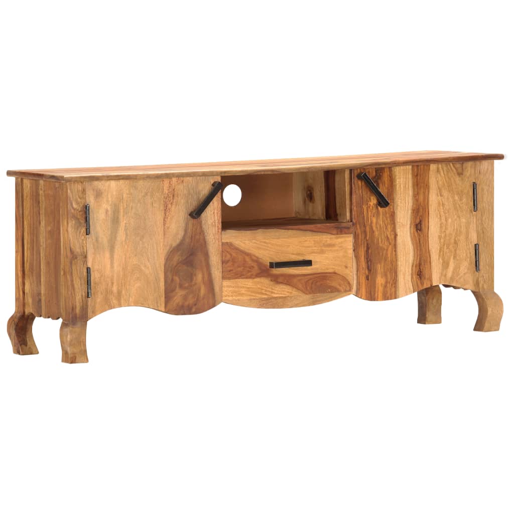 Tv-Meubel 115X30X42 Cm Massief Acaciahout