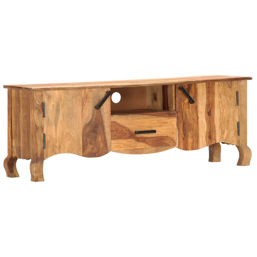 Tv-Meubel 115X30X42 Cm Massief Acaciahout
