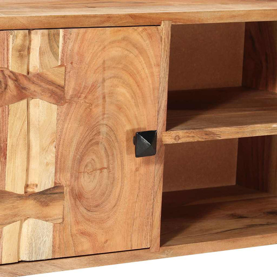 Tv-meubel 118x30x45 cm massief acaciahout