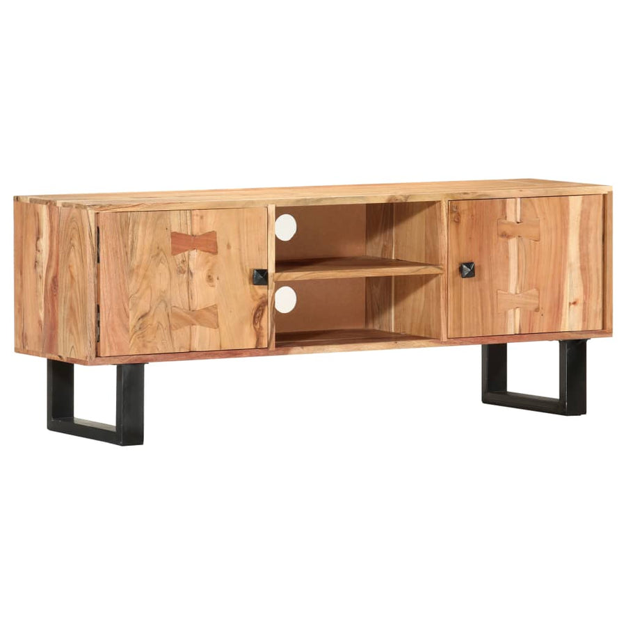 Tv-meubel 118x30x45 cm massief acaciahout