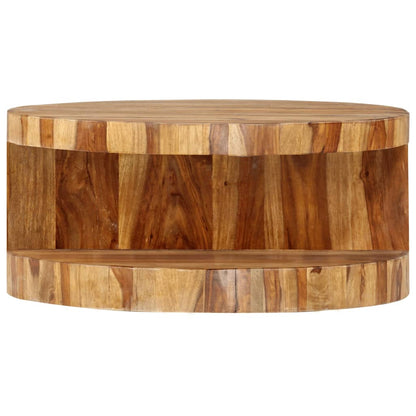 Salontafel rond 65x30 cm massief acaciahout