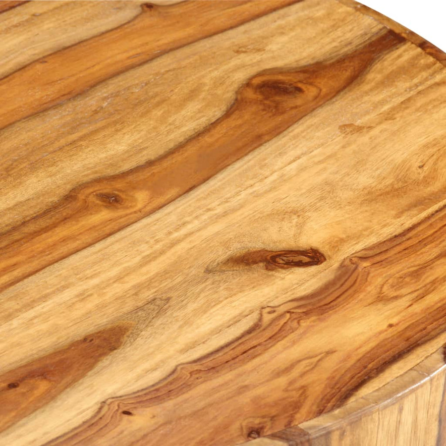 Salontafel rond 65x30 cm massief acaciahout