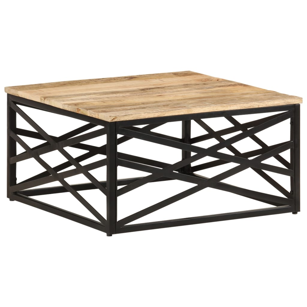 Salontafel 68X68X35 Cm massief mangohout