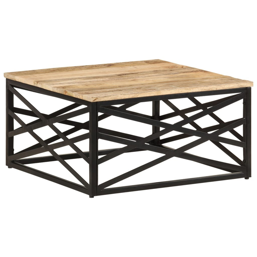 Salontafel 68X68X35 Cm massief mangohout