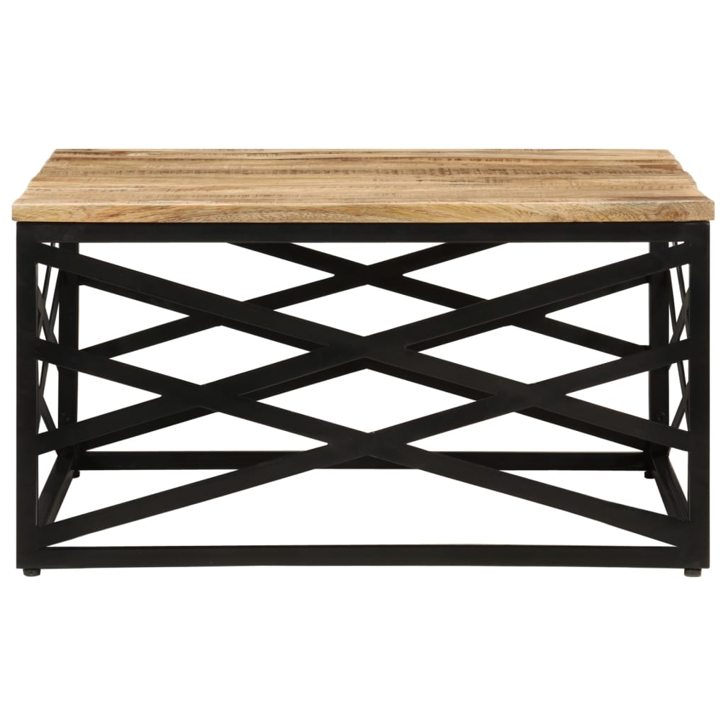 Salontafel 68X68X35 Cm massief mangohout