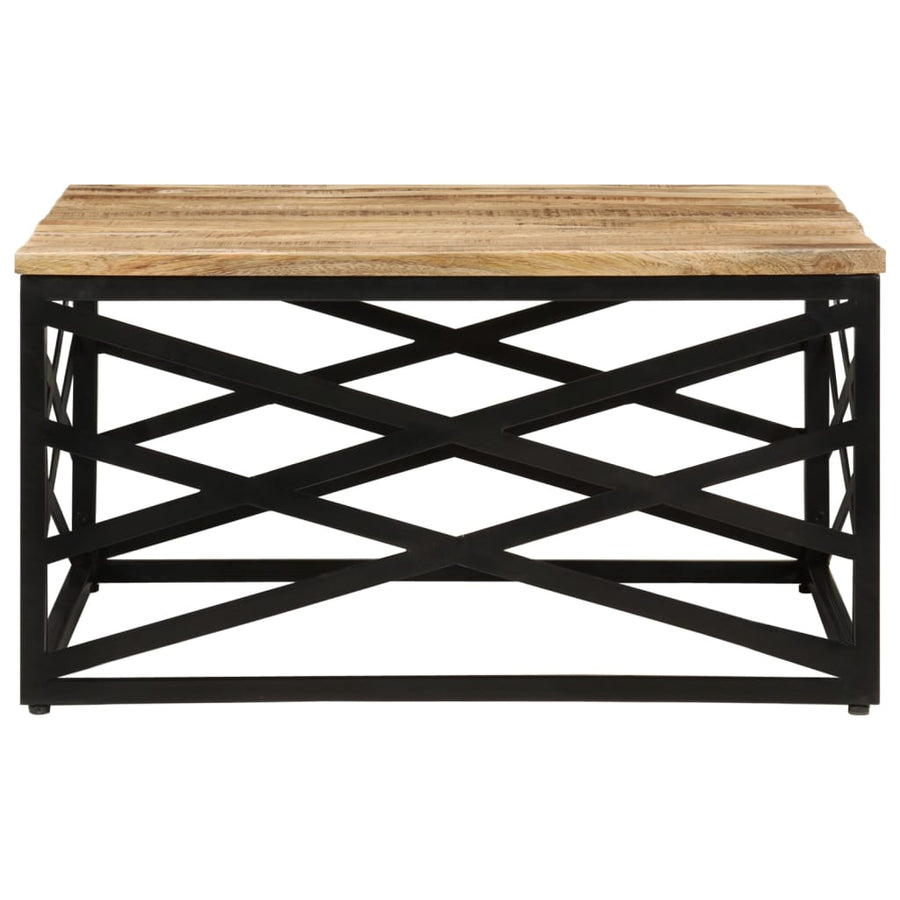 Salontafel 68X68X35 Cm massief mangohout