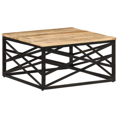 Salontafel 68X68X35 Cm massief mangohout