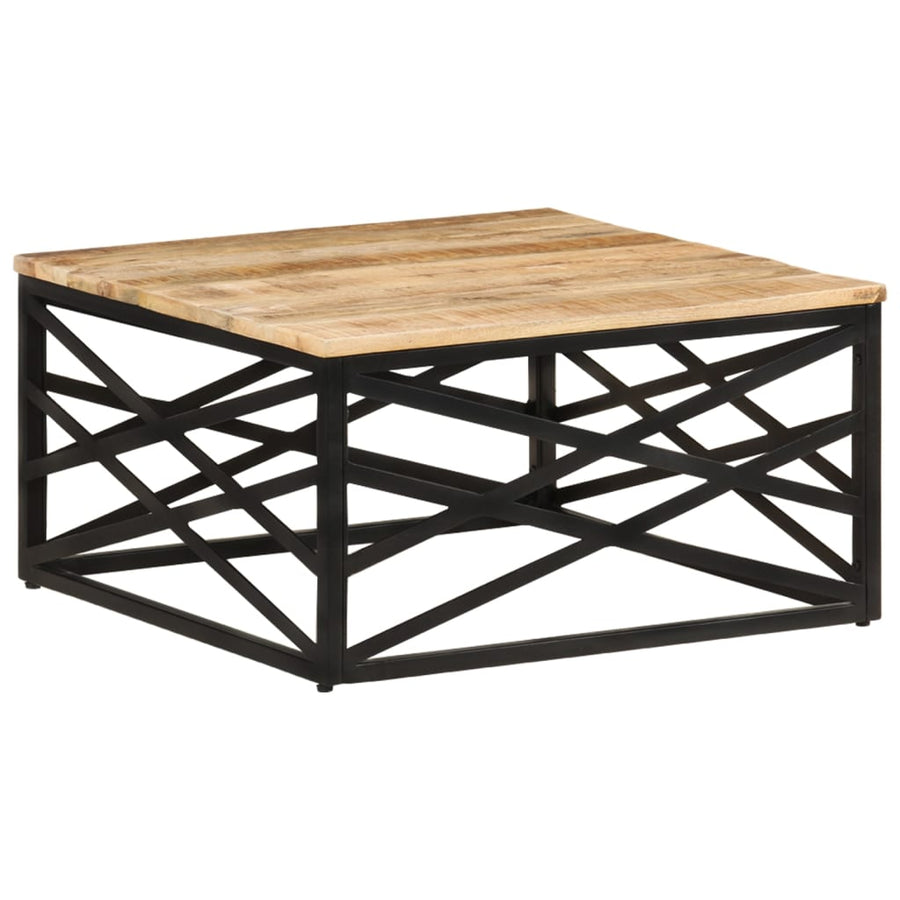 Salontafel 68X68X35 Cm massief mangohout