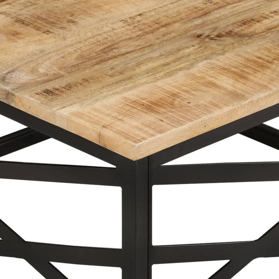 Salontafel 68X68X35 Cm massief mangohout