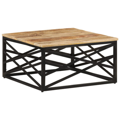 Salontafel 68X68X35 Cm massief mangohout