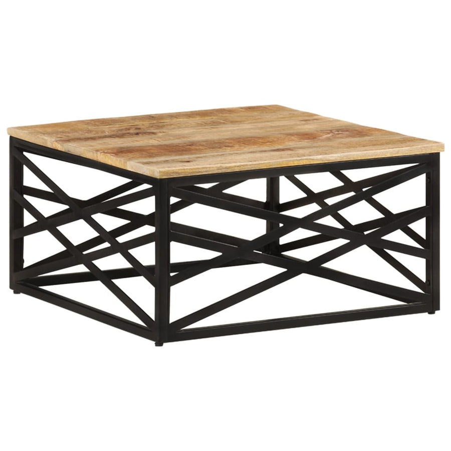 Salontafel 68X68X35 Cm massief mangohout