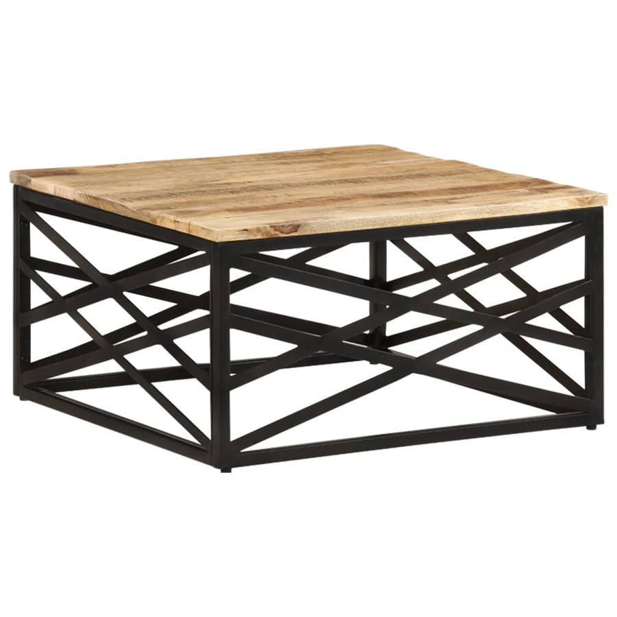 Salontafel 68X68X35 Cm massief mangohout