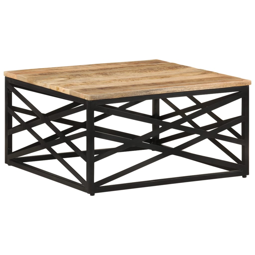 Salontafel 68X68X35 Cm massief mangohout