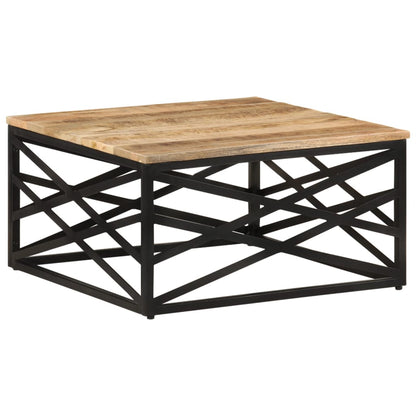 Salontafel 68X68X35 Cm massief mangohout