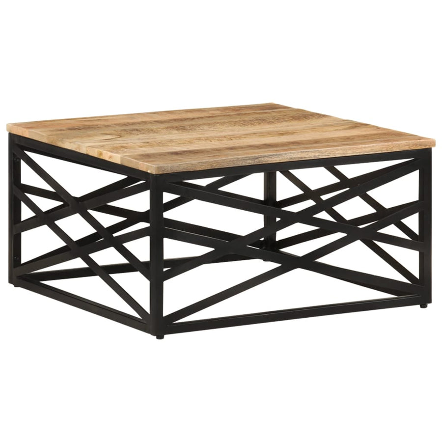 Salontafel 68X68X35 Cm massief mangohout
