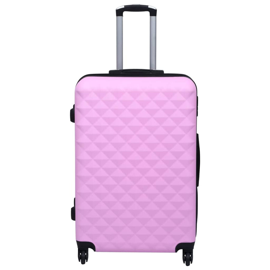3-Delige Harde Kofferset Abs Roze