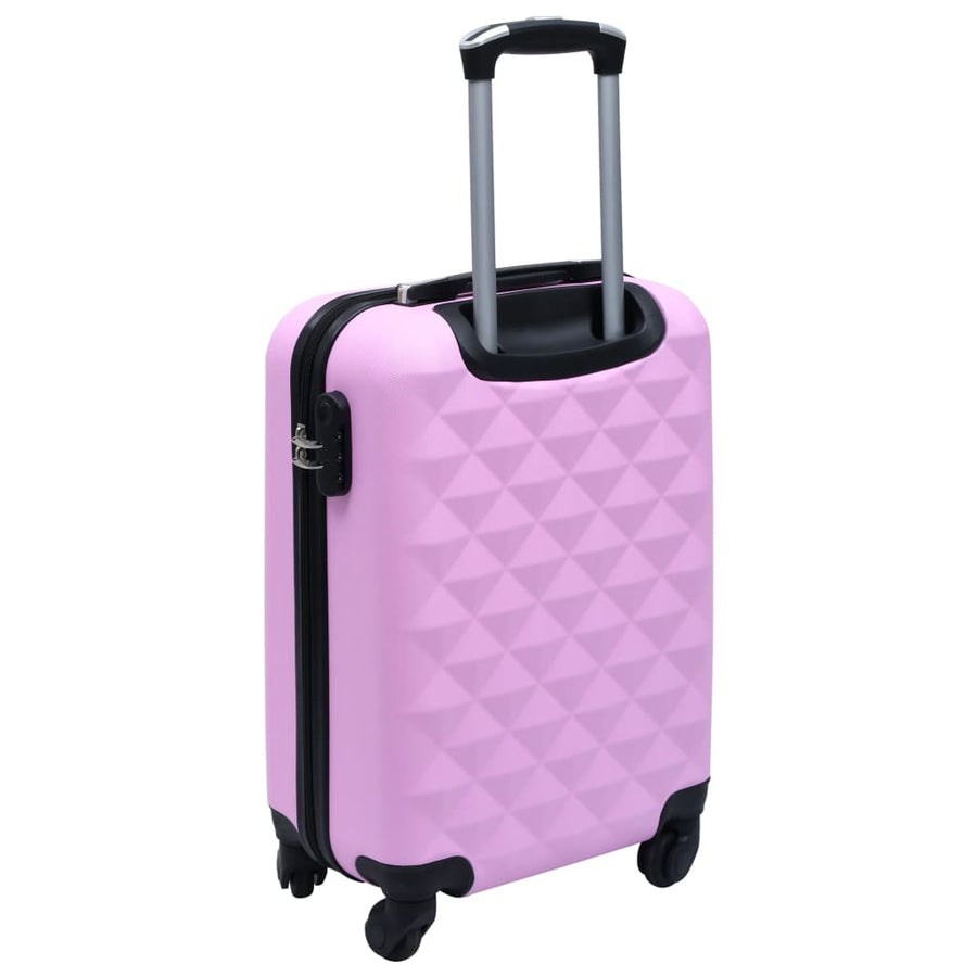 2-Delige Harde Kofferset Abs Roze